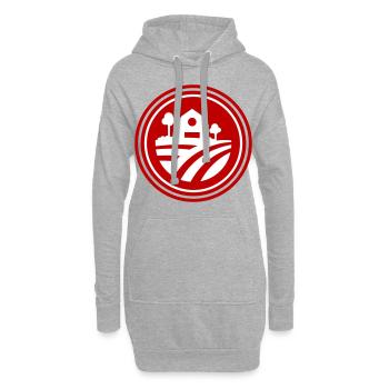Farm Ernte icon - Hoodie-Kleid - Grau meliert - Vorne