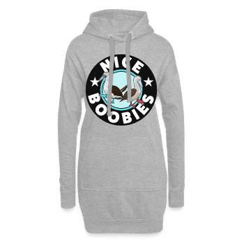 Süßer Tölpelvogel Schöne Tölpel Galapagos - Hoodie-Kleid - Grau meliert - Vorne