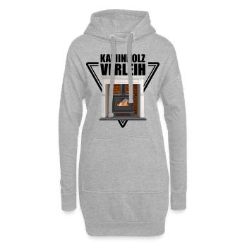 Kaminholz Verleih - Hoodie-Kleid - Grau meliert - Vorne