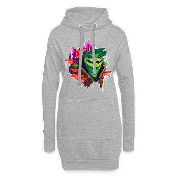Un beau druide de Spore Circle Design - Sweat-shirt à capuche long Femme - gris chiné - Devant