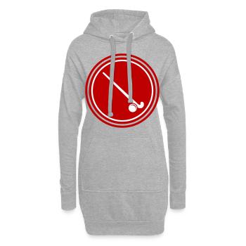 Feldhockey symbol Icon - Hoodie-Kleid - Grau meliert - Vorne
