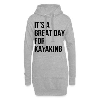 Its A Great Day For Kayaking Canoe Paddle Rower Ro - Hoodie-Kleid - Grau meliert - Vorne
