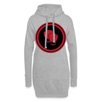 Boxing - Hoodie Dress - heather grey - Front