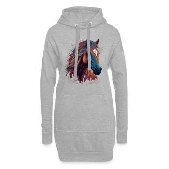 Stute - Hoodie-Kleid - Grau meliert - Vorne