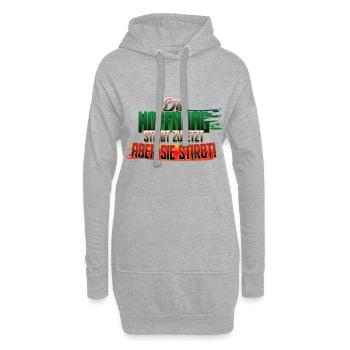 Die Hoffnung stirbt zuletzt (aber sie stirbt) - Hoodie-Kleid - Grau meliert - Vorne