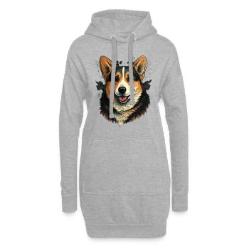 Formeller Post Corgi - Hoodie-Kleid - Grau meliert - Vorne