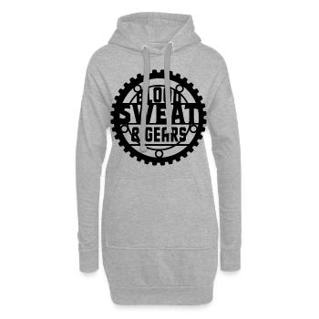 Blood Sweat And Gears Car Mechanic Automobile Love - Hoodie-Kleid - Grau meliert - Vorne