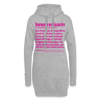 Innenrevisorin Inenrevision Abschied Dankeschön - Hoodie-Kleid - Grau meliert - Vorne