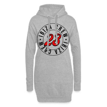 Ibiza 23 - Hoodie-Kleid - Grau meliert - Vorne