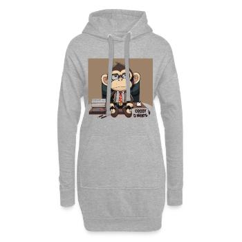 Blödsinn - Hoodie-Kleid - Grau meliert - Vorne