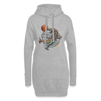 Raptor Baller - Sweat-shirt à capuche long Femme - gris chiné - Devant