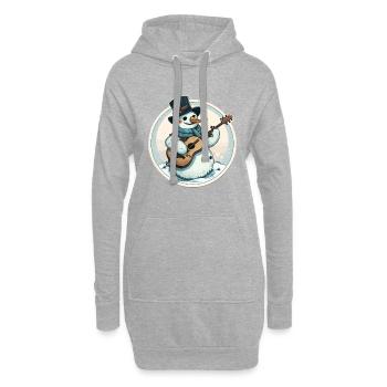Jolly Snowman Jams - Sweat-shirt à capuche long Femme - gris chiné - Devant