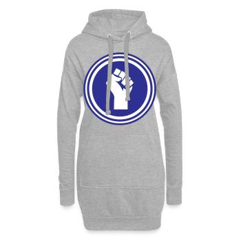 Hand Faust - Hoodie-Kleid - Grau meliert - Vorne