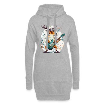 Rockin Hirsch - Hoodie-Kleid - Grau meliert - Vorne