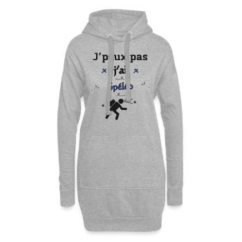 J'peux pas j'ai Spéléo - Sweat-shirt à capuche long Femme - gris chiné - Devant