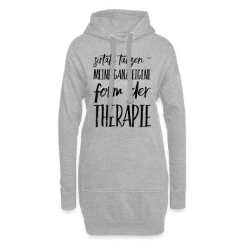 Lustiger Griechischer Spruch Griechenland Geschenk - Hoodie-Kleid - Grau meliert - Vorne