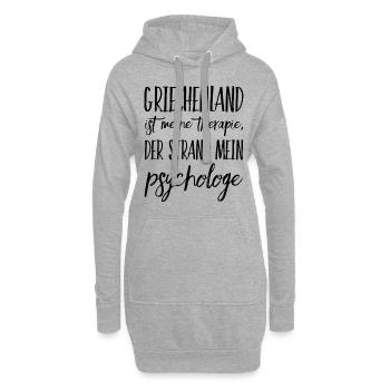 Lustiger Griechischer Spruch Griechenland Geschenk - Hoodie-Kleid - Grau meliert - Vorne