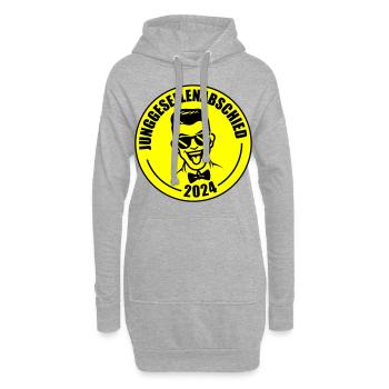 Enterrement de vie de garçon 2024 - Sweat-shirt à capuche long Femme - gris chiné - Devant