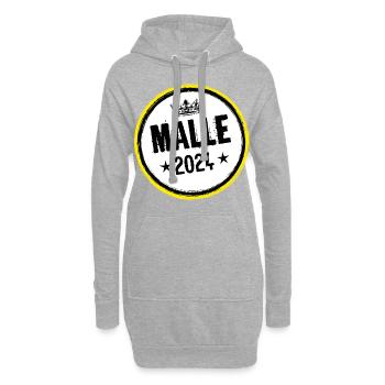 Malle 2024 Kreis - Hoodie-Kleid - Grau meliert - Vorne