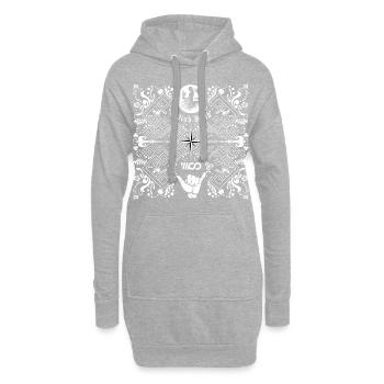 Surfen Windkind - Hoodie-Kleid - Grau meliert - Vorne