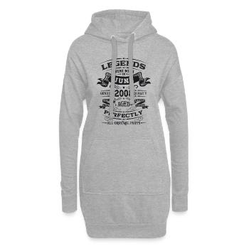 16ème anniversaire 08 Original Juin 2008 Millésime 2008 - Sweat-shirt à capuche long Femme - gris chiné - Devant
