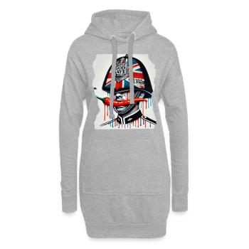 God Save The Zoreil Spicy Design - Hoodie-Kleid - Grau meliert - Vorne