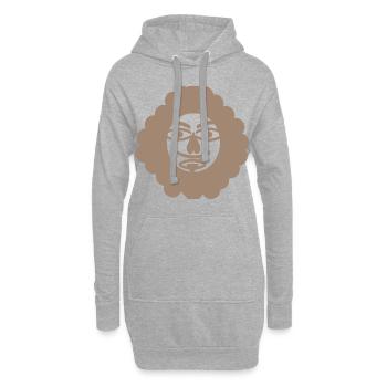 Prince - Sweat-shirt à capuche long Femme - gris chiné - Devant