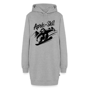 Sloth Sloth Snowboard Après-Ski - Sweat-shirt à capuche long Femme - gris chiné - Devant