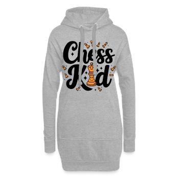 Chess Kid Chess Kids Dictons Citations - Sweat-shirt à capuche long Femme - gris chiné - Devant