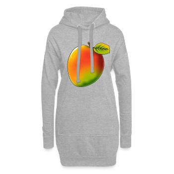 Mango - Style BD - Sweat-shirt à capuche long Femme - gris chiné - Devant