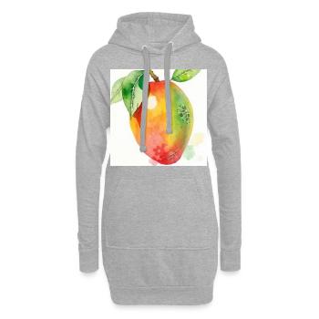 Mangue - Sweat-shirt à capuche long Femme - gris chiné - Devant
