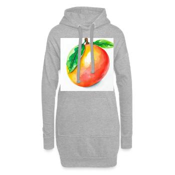 Mangue - Sweat-shirt à capuche long Femme - gris chiné - Devant