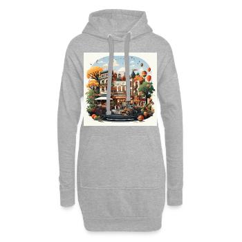 Marktstimmung - Hoodie-Kleid - Grau meliert - Vorne
