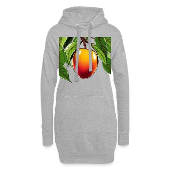 Mangue - Sweat-shirt à capuche long Femme - gris chiné - Devant