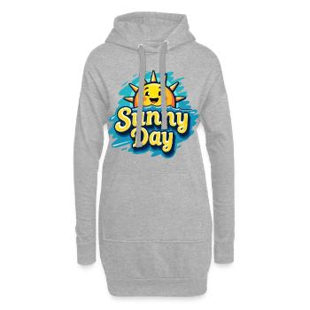Sunny Day Sonne S - Hoodie-Kleid - Grau meliert - Vorne