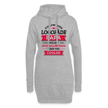 LOGOPÄDE PAPA: VATERTAG, GEBURTSTAG, WEIHNACHTEN - Hoodie-Kleid - Grau meliert - Vorne