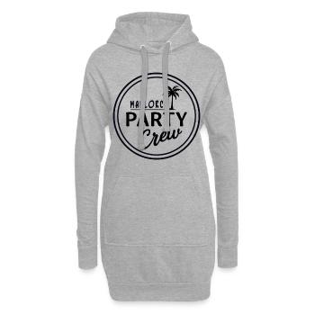 Mallorca Party Crew Sommer, Sonne & Partyfeeling - Hoodie-Kleid - Grau meliert - Vorne