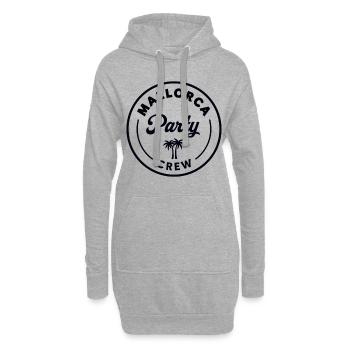 Mallorca Party Crew Sommer, Sonne & Partyfeeling - Hoodie-Kleid - Grau meliert - Vorne
