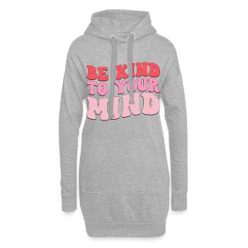 Soyez gentil avec votre - Sweat-shirt à capuche long Femme - gris chiné - Devant