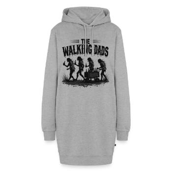 The Walking Dads – Vatertag Junggesellenabschied - Hoodie-Kleid - Grau meliert - Vorne