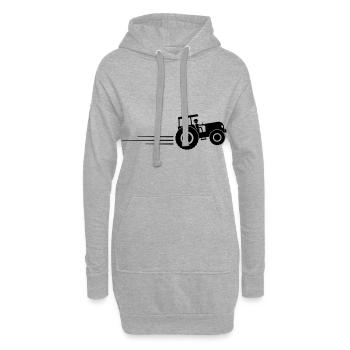 Tracteur Symbole Racer Trekker Bauer - Sweat-shirt à capuche long Femme - gris chiné - Devant