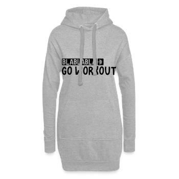 Blablabla Go Workout 3 - Sweat-shirt à capuche long Femme - gris chiné - Devant
