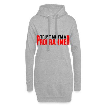 Trust Me I'm A Programmer 4 - Hoodie-Kleid - Grau meliert - Vorne