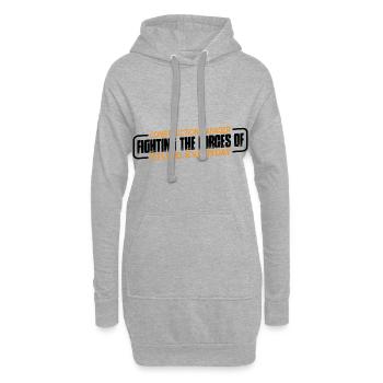 Construction Manager, Fighting Forces Of Stupid 4 - Hoodie-Kleid - Grau meliert - Vorne