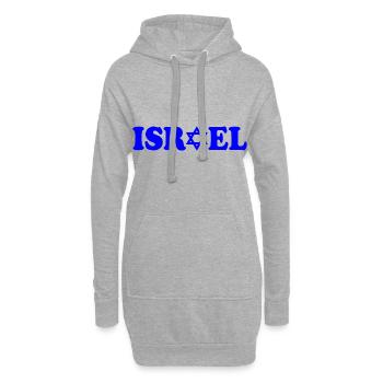 Israel - Hoodie-Kleid - Grau meliert - Vorne