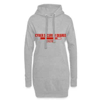 Cyber Security Degree Loading 3 - Hoodie-Kleid - Grau meliert - Vorne