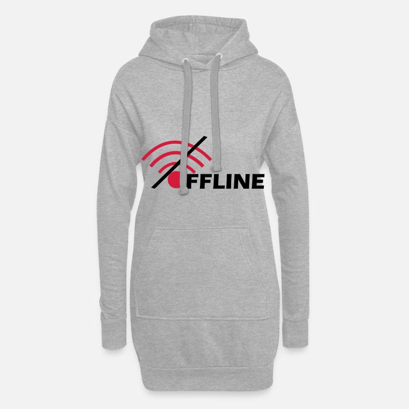 Offline - Hoodie-Kleid - Grau meliert