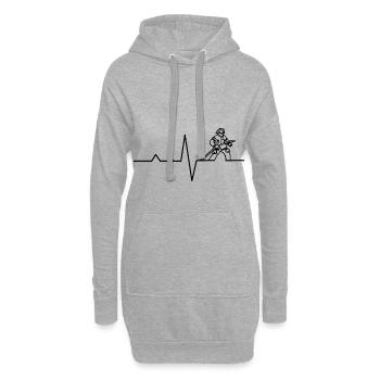 Feuerwehr Puls - Hoodie-Kleid - Grau meliert - Vorne