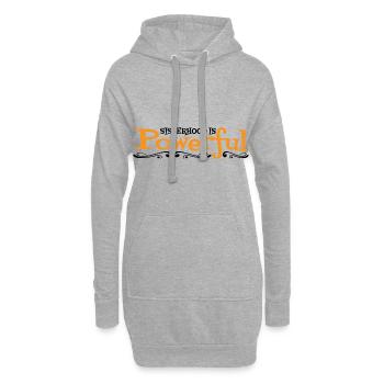 Sisterhood Is Powerful 34 - Hoodie-Kleid - Grau meliert - Vorne