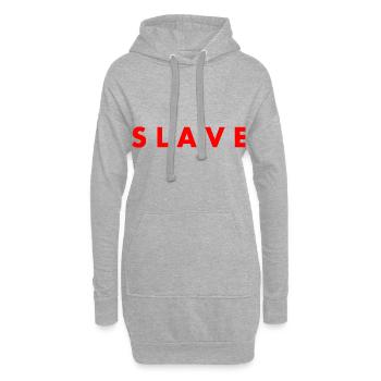 Slave - Hoodie-Kleid - Grau meliert - Vorne